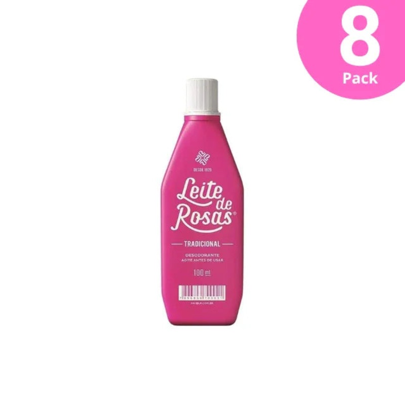 8-Pack Leite de Rosas Traditional – 8 x 100ml