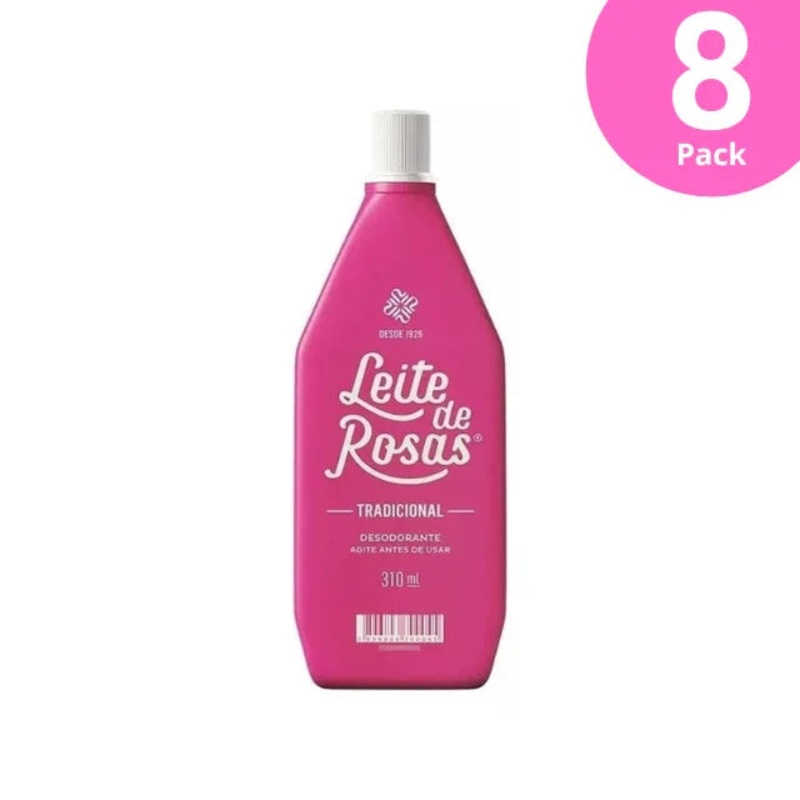 8-Pack Leite de Rosas Traditional Family – 8 x 310ml