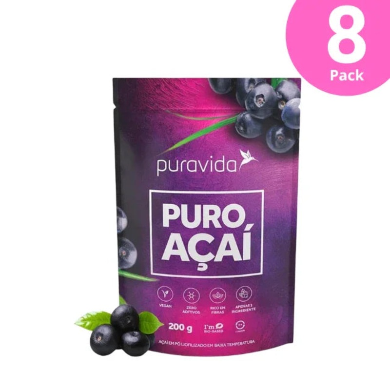 8-Pack Pure Aa Powder by Puravida – 8 x 200g / 7 oz