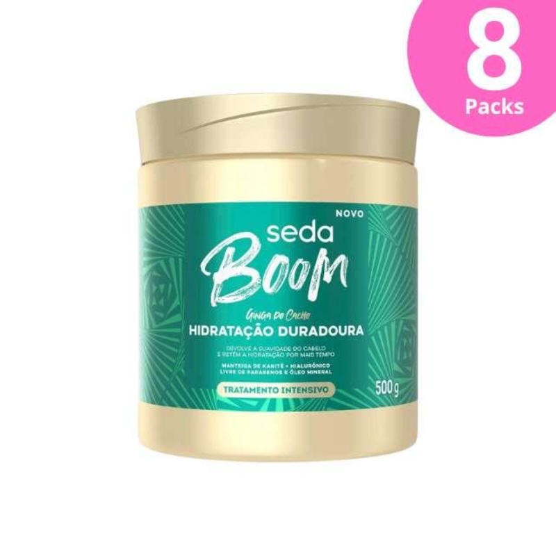 8-Pack Seda Boom Long-Lasting Hydration Intensive Treatment Mask – 8 x 500g / 17.6 oz