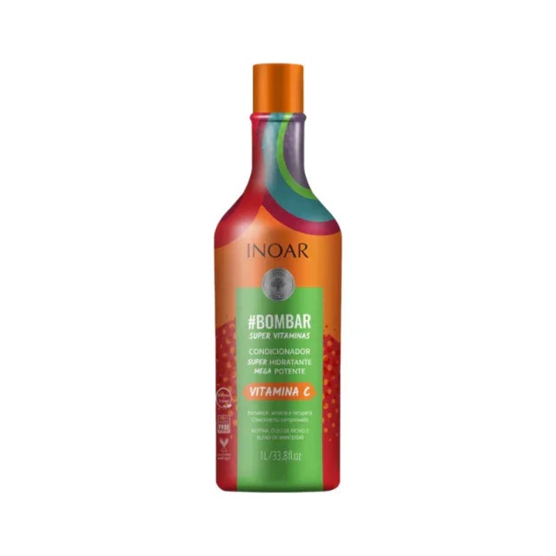 Inoar #Bombar Super Hydrating Conditioner with Vitamin C  33.8 oz (1L)