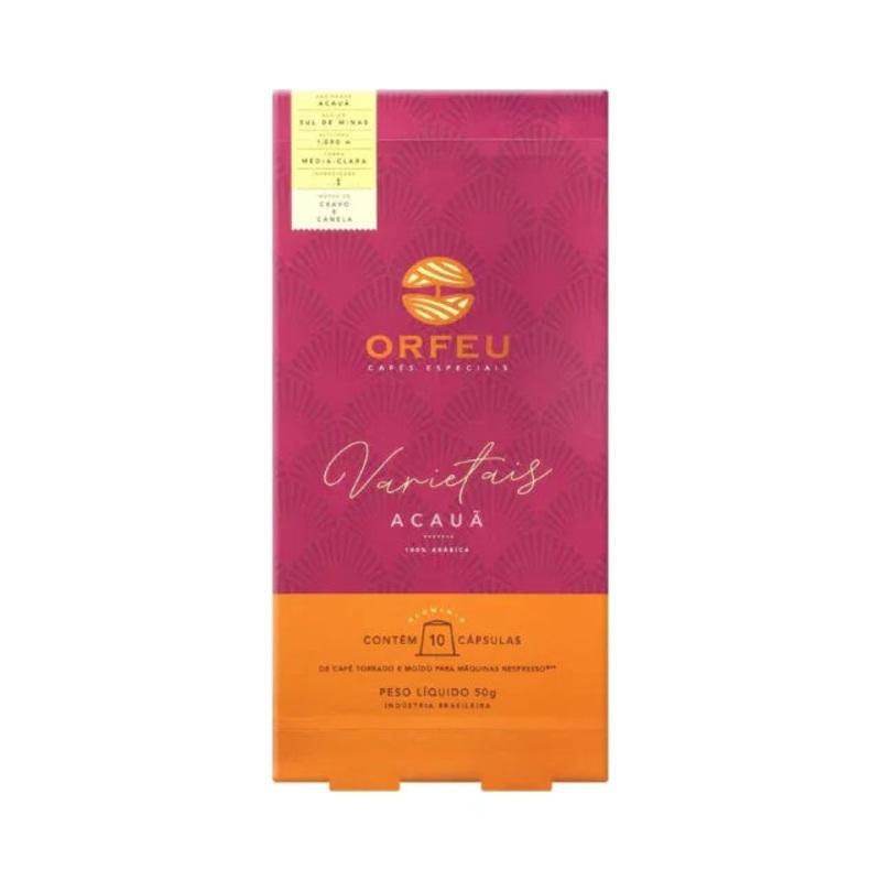 Orfeu Acau Coffee Capsules, Nespresso Compatible – 10 capsules – 50g (1.76oz)