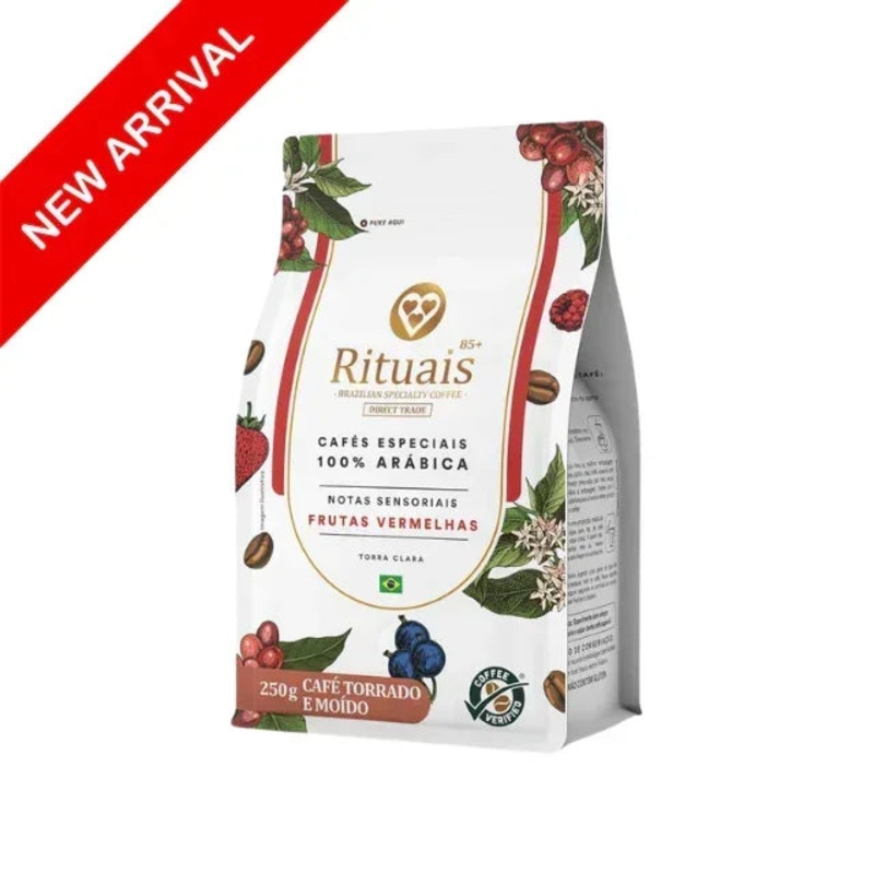 3 Coraes Premium Specialty Ground Coffee Rituais 85+, Red Fruits Notes, 250g (8.8 oz)