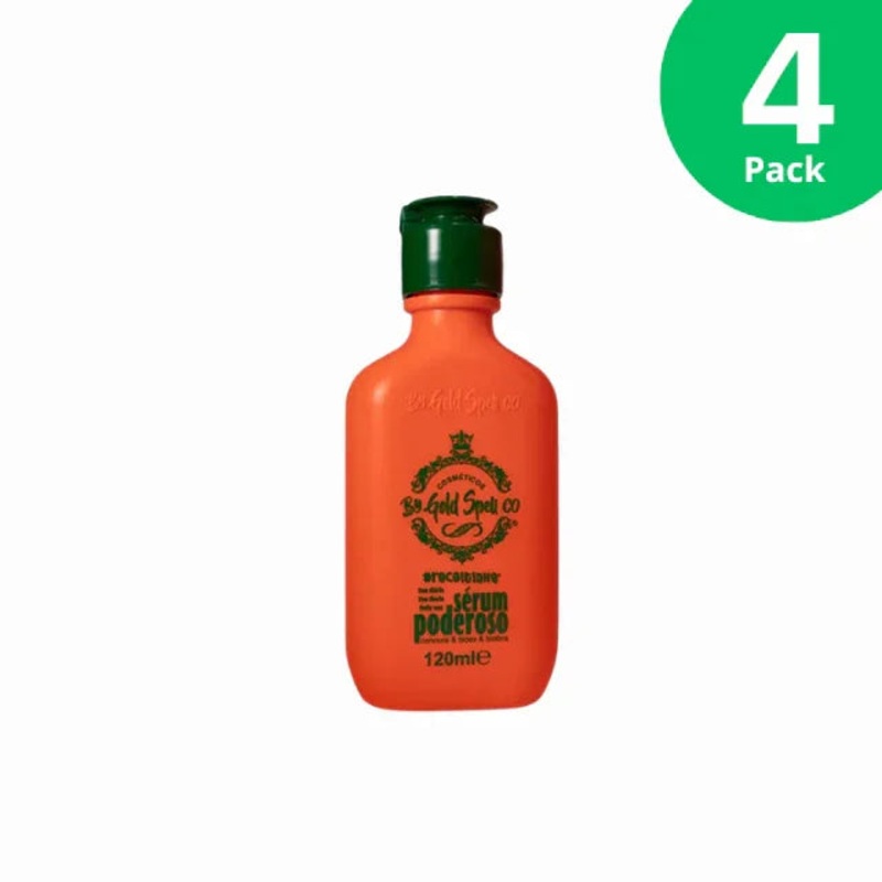 4-Pack Gold Spell Serum Powerful for Eyebrows and Hair Tips – 4 x 120 mL (4.05 fl oz)