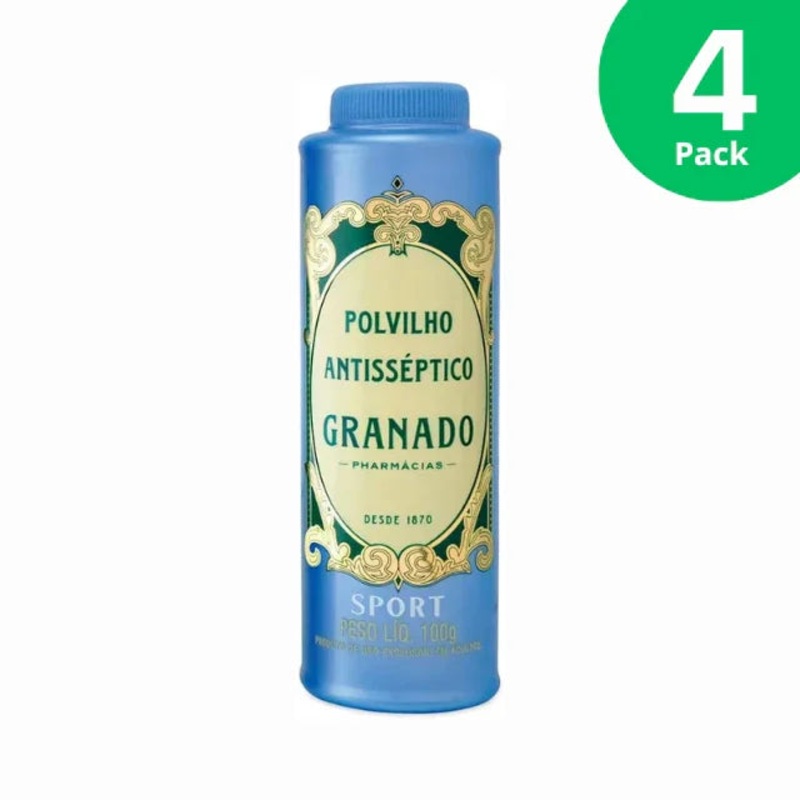 4-Pack Granado Antiseptic Powder Sport  4 x 100g (3.52 oz)