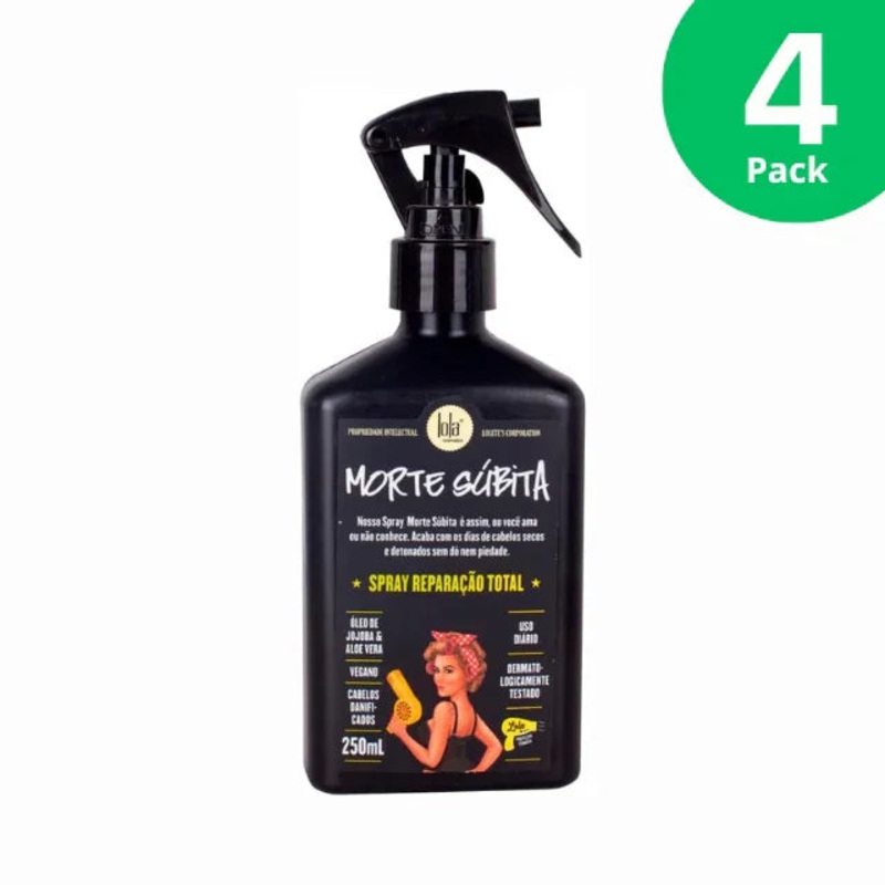 4-Pack Lola Cosmetics Morte Sbita Total Repair Spray, 4 x 250ml (8.45 oz)
