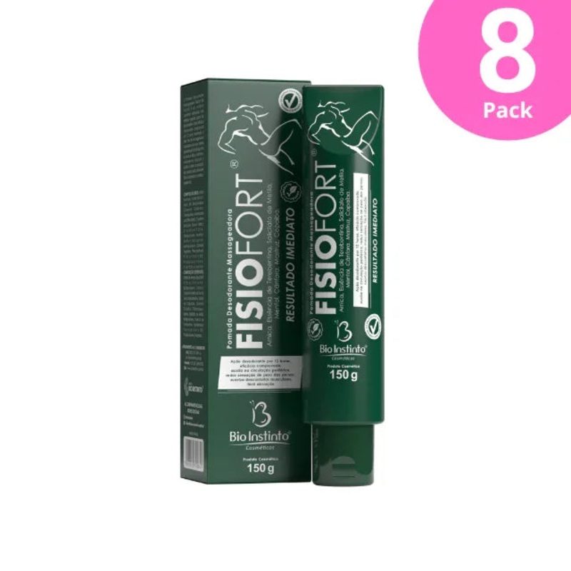 8-Pack Fisiofort Massage Ointment – 8 x 150 g (5.29 oz)