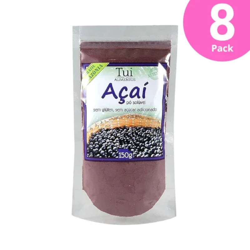 8-Pack Pure Aa Berry Powder – Natural Superfood Supplement, 8 x 150g/5.3 oz