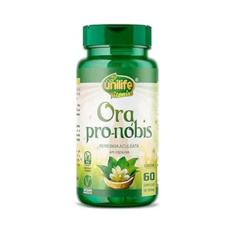 Ora Pro-Nbis – 60 Capsules of Pereskia Aculeata – Vegan-Friendly – 450mg Each