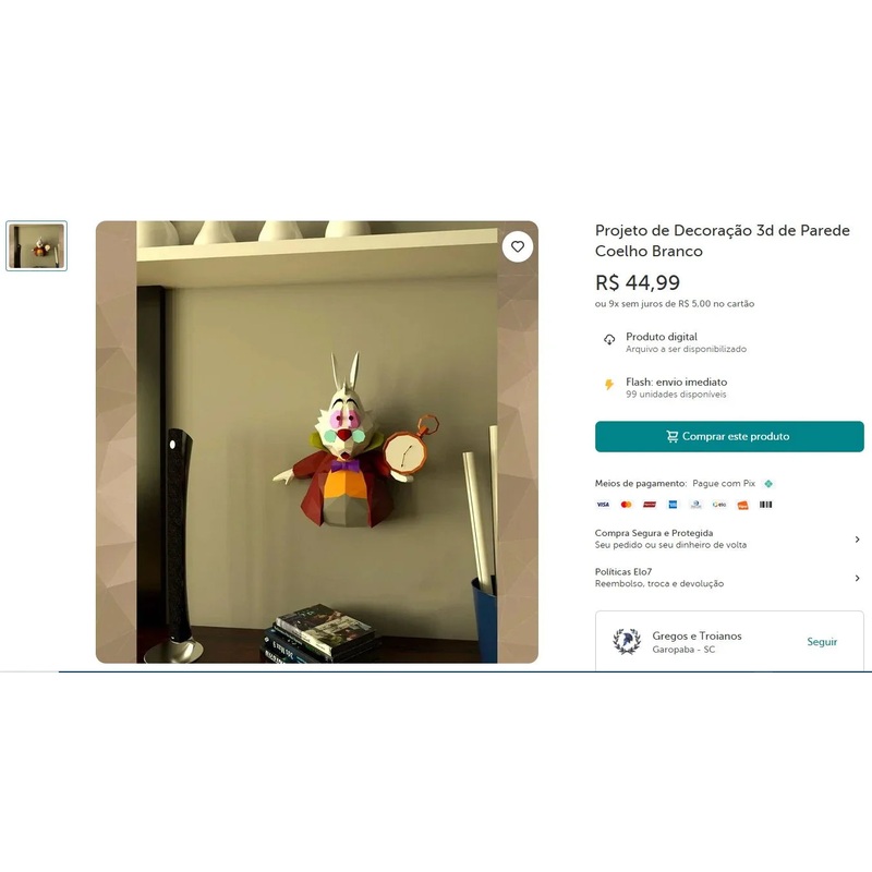 Personal Shopper | Buy from Brazil -3D decoration patterns – 13 Digital Files