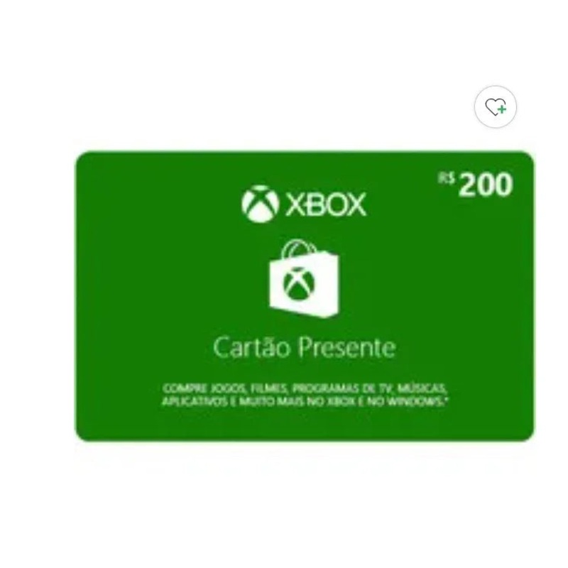 Personal Shopper | Buy from Brazil – Gift Card Digital Xbox Cash Card R$ 200 – 3 ITEMS (DDP)