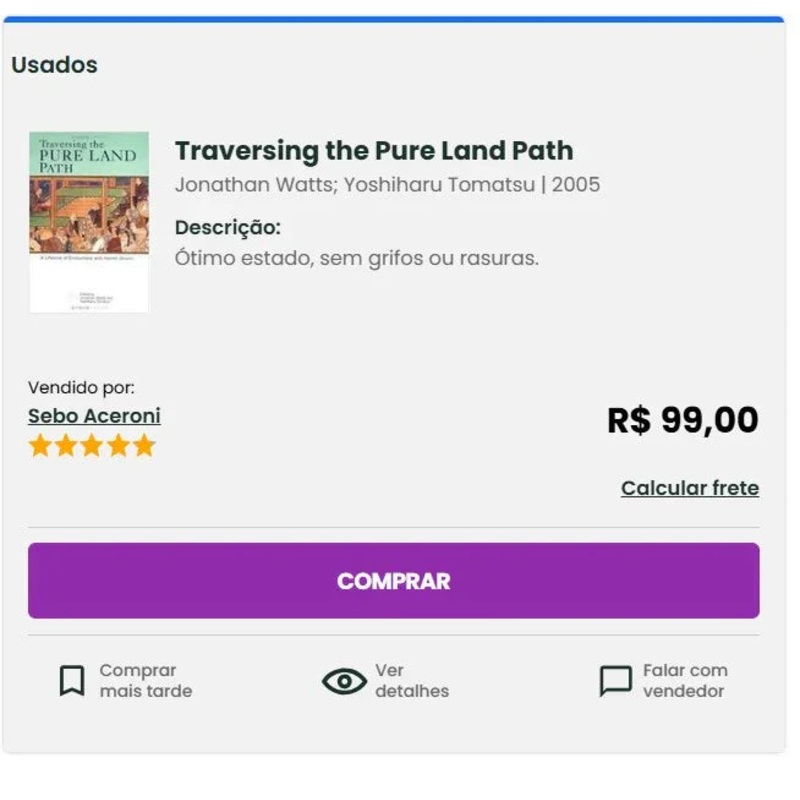 Personal Shopper | Buy from Brazil – Traversing the Pure Land Path  – book – 1 item – DDP