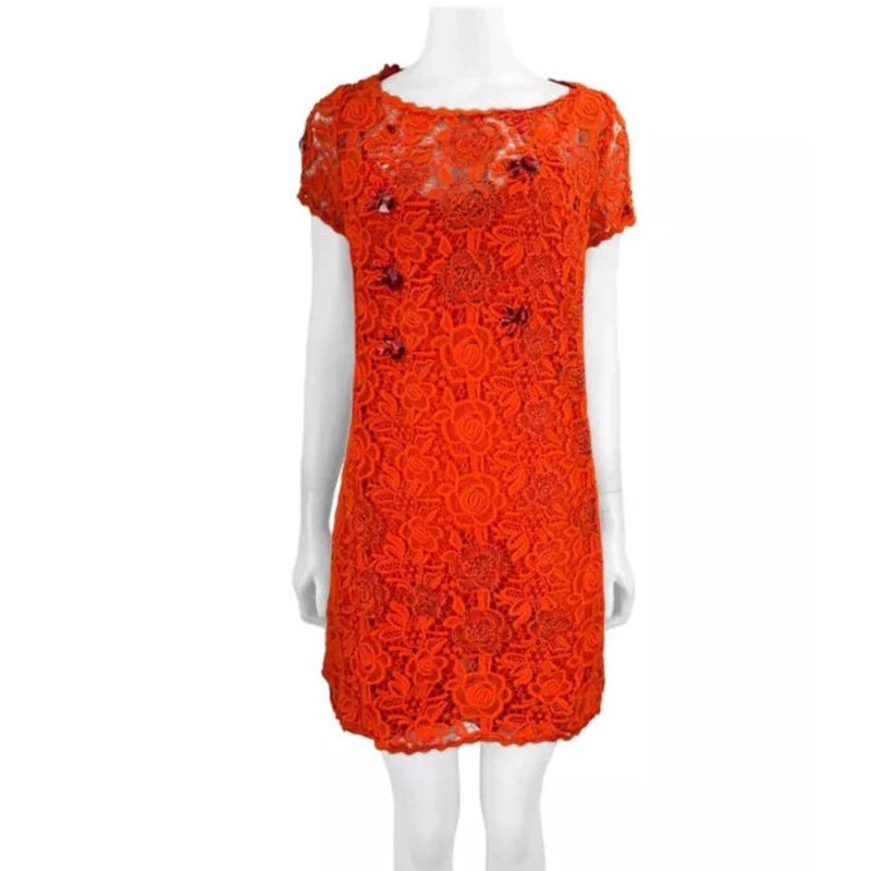 Personal Shopper | Buy from Brazil – Vestido Blumarine Texturizado Laranja – 1 item –  DDP