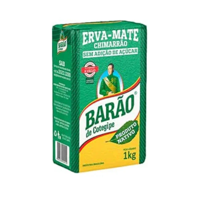 Yerba Mate Baro de Cotegipe Nativa  Vacuum-Sealed, 1kg (2.2 lbs)