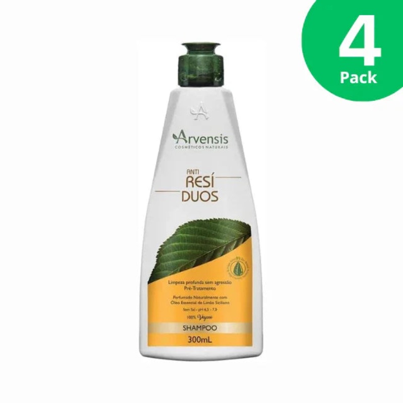 4-Pack Arvensis Anti-Residue Shampoo  Deep Cleansing Formula – 4 x (300ml)