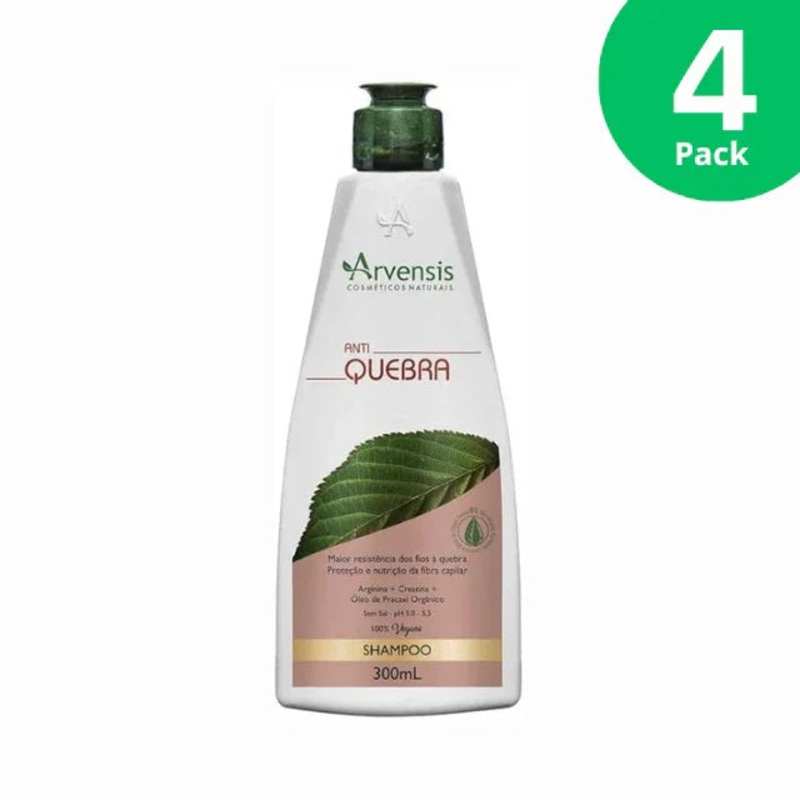 4-Pack Arvensis Vegan Anti-Breakage Shampoo  4 x 300mL / 10.14 fl oz