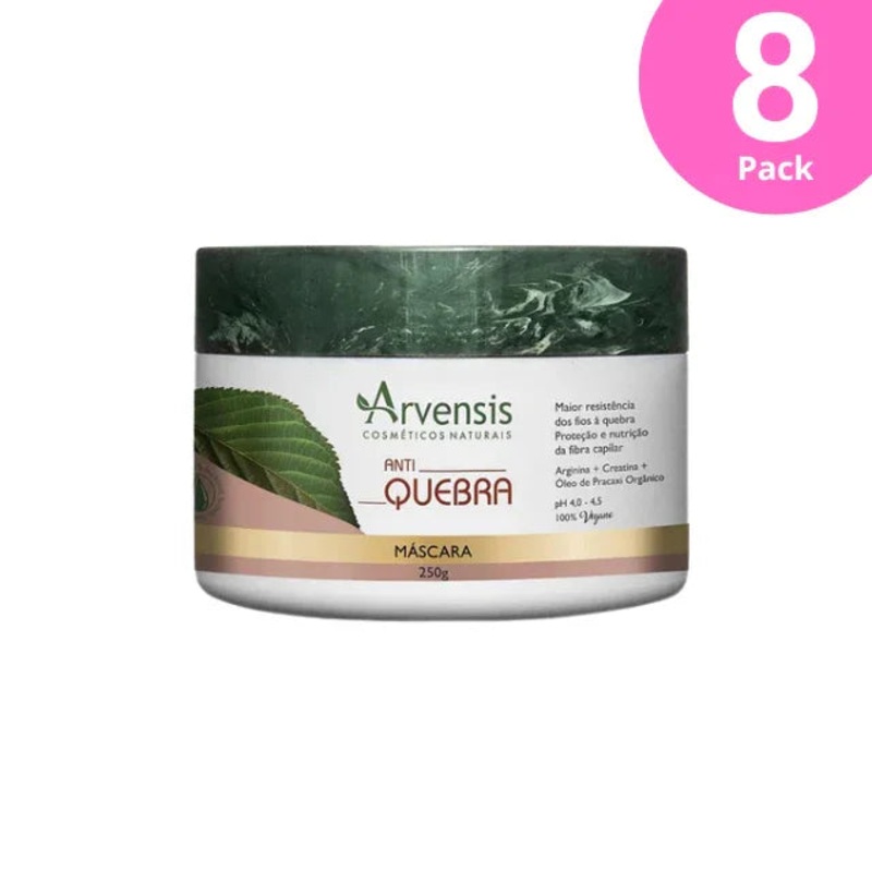 8-Pack Arvensis Vegan Anti-Breakage Hair Mask – 8 X 250g / 8.8 oz