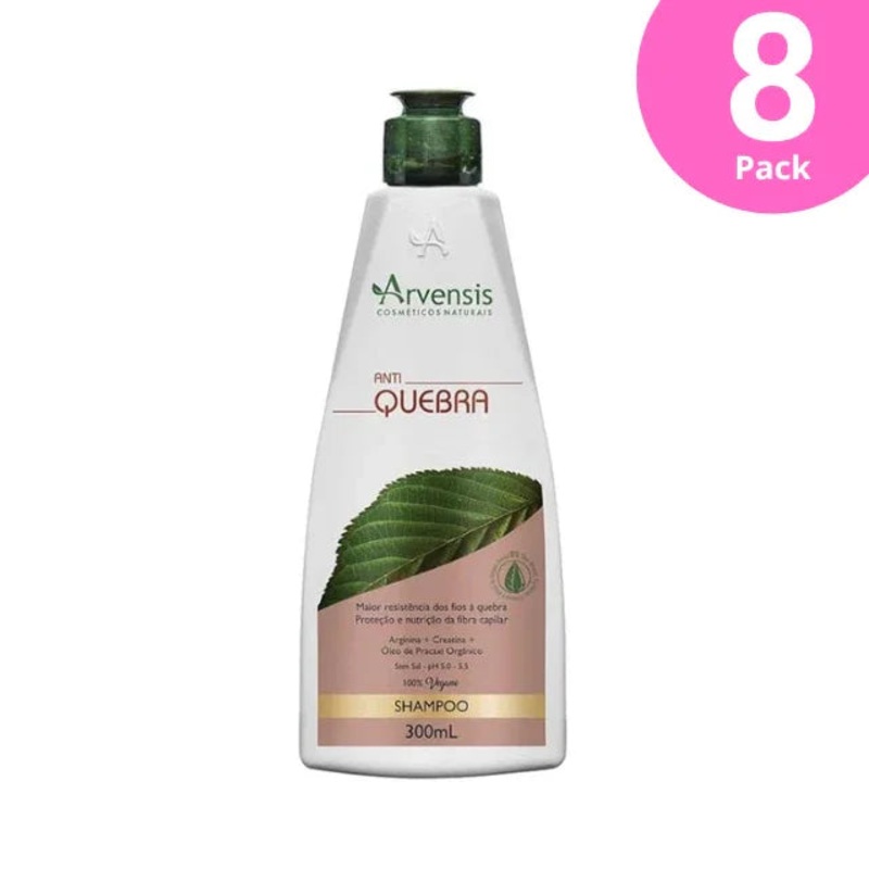 8-Pack Arvensis Vegan Anti-Breakage Shampoo  8 x 300mL / 10.14 fl oz (cpia)