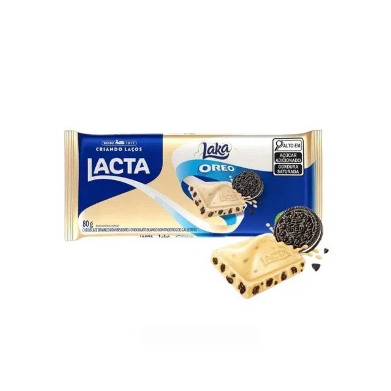 Lacta Laka Oreo White Chocolate Bar – 80g