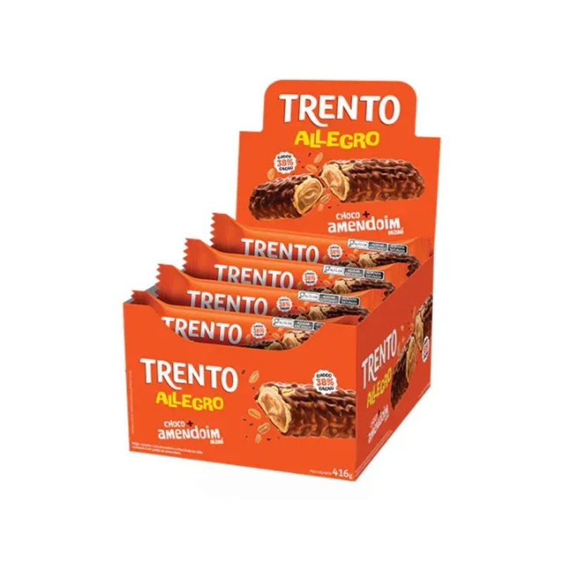 Trento Allegro Choco Peanut Wafer  Box of 16 (26g each)