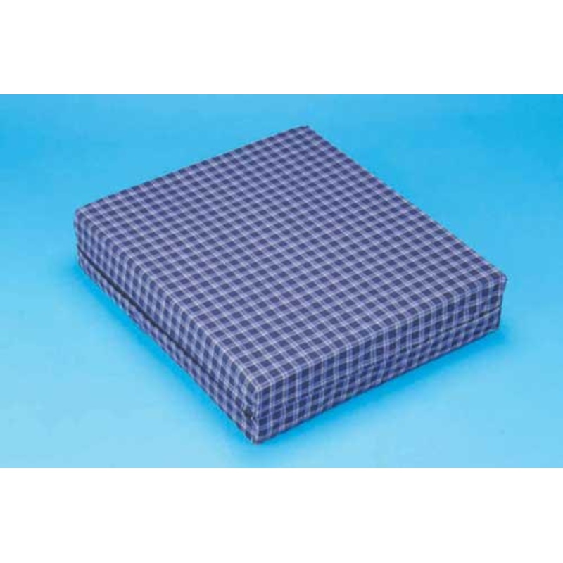 Foam WC Cushion Plaid 15.5 x17.5 x1-7/8 Comp Foam