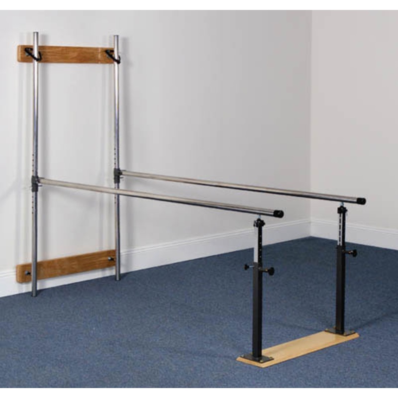 Wall Mounted Folding Parallel Bars w/7′ Handrails