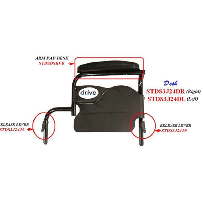 Universal WC Desk Arm Pad Vinyl  1/ea