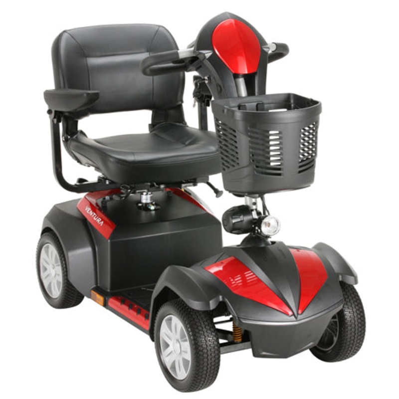 Ventura 4 Midsize Scooter Red & Blue Panels  4 Wheel