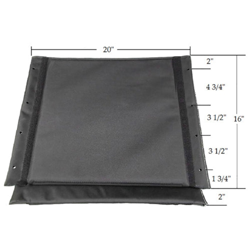 Bottom Upholstery only  Black for Cruiser III Wheelchair 20