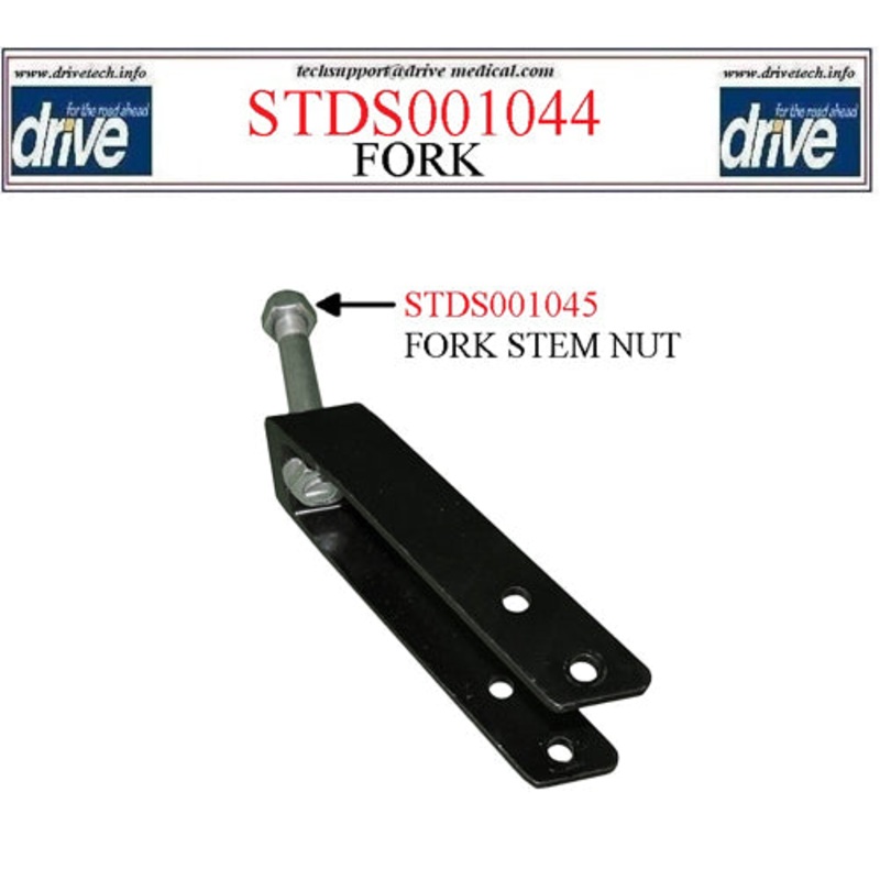 Caster Fork/Aluminum for Transport Chair