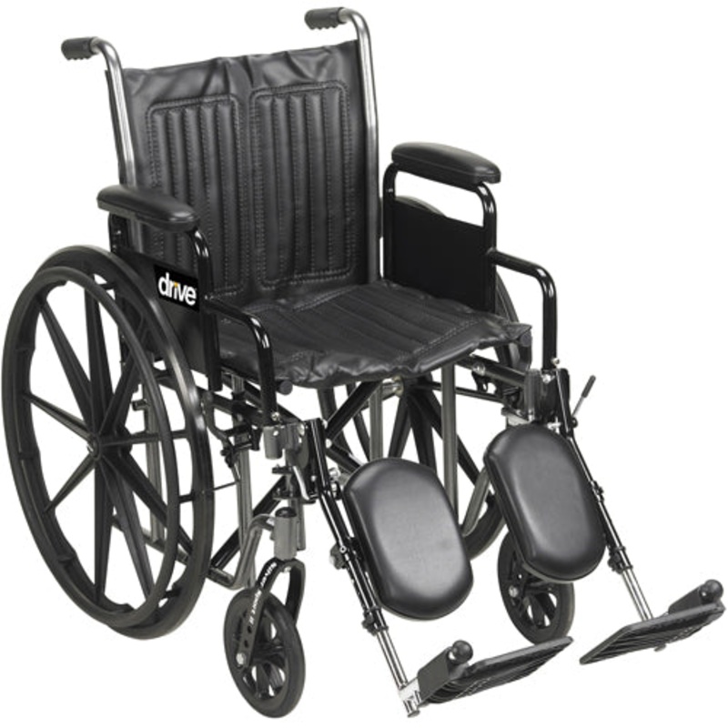 Wheelchair 16  Dual Axle Detachable Full Arms  ELR’s