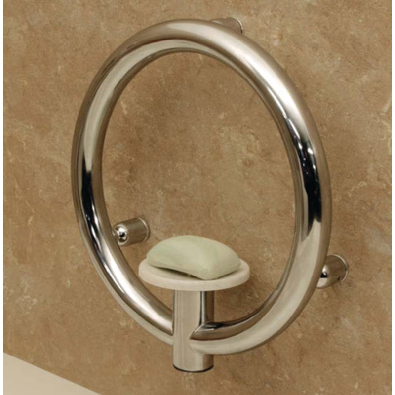 Invisia Soap Dish Grab Bar Chrome Plated