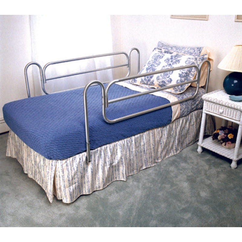 Bed Rails (Carex)  (pr) Home Style/Chrome-plated Steel