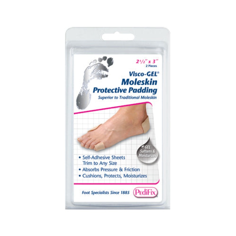 Visco Gel Moleskin 2 per Pack 2 1/2  x 3