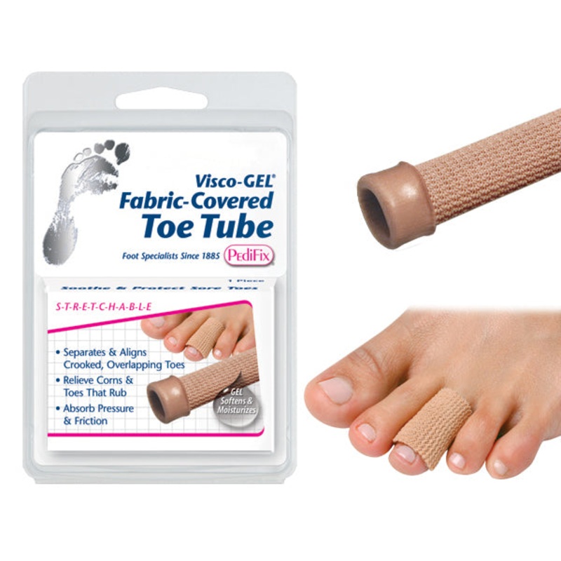 Visco-GEL Fabric-Covered Toe Tube  Large