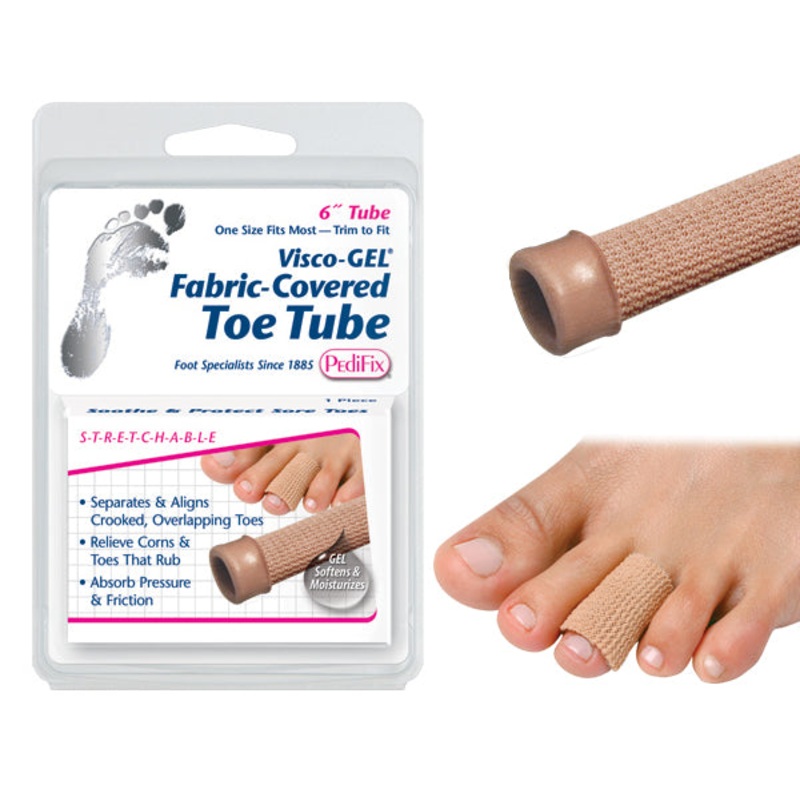 Visco-GEL Fabric-Covered Toe Tube  Small