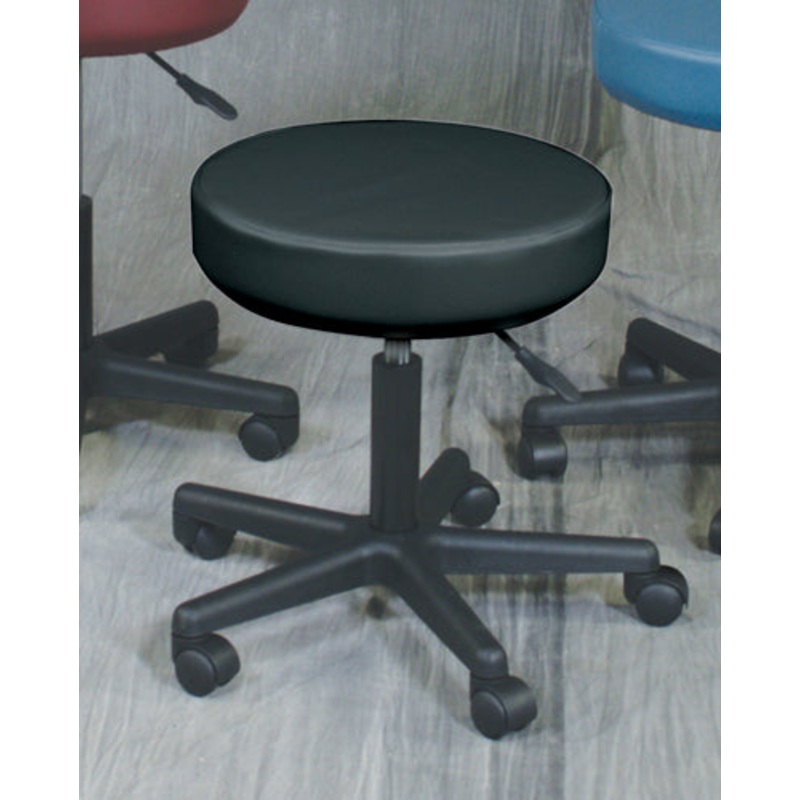 Pneumatic Mobile Stool 17.25  to 21.25  Black