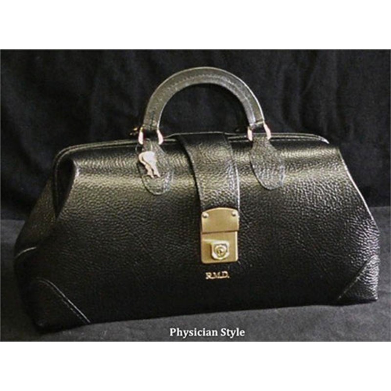 M.D. Physician Bag 14  Black (Pebble) Vinyl