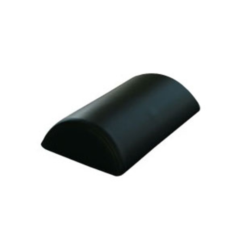 Bolster-Half   8 x18  Black Naugahyde