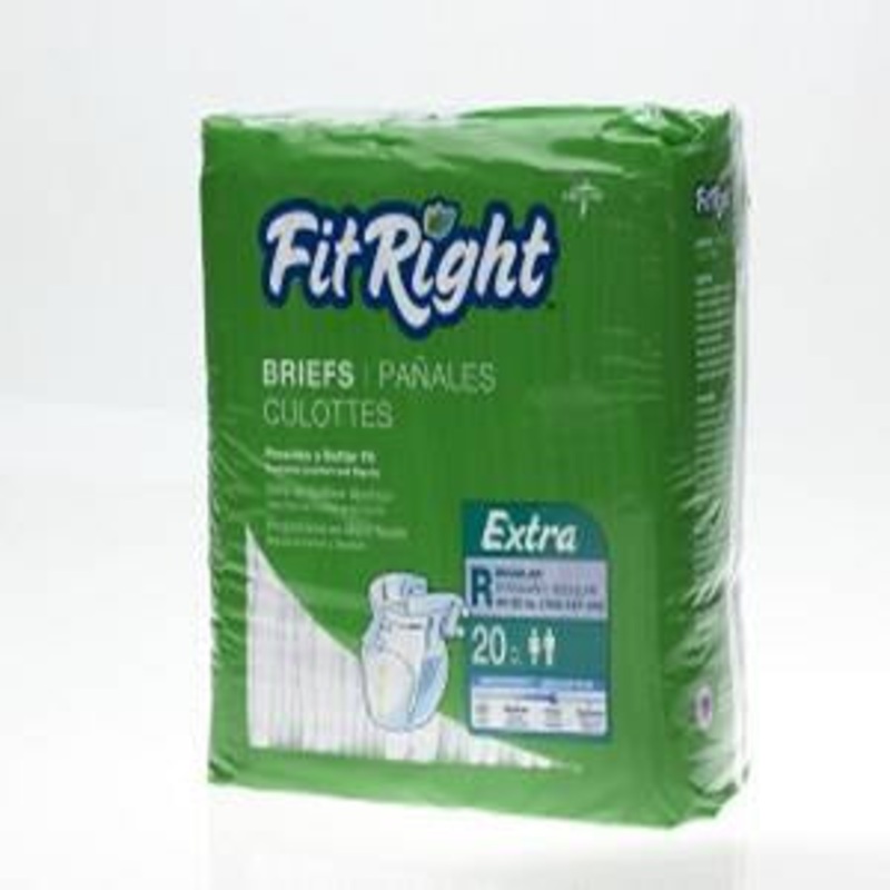 FitRight Extra Briefs Med/80 (32 – 42 )20 per Bag/4 Bags/cs