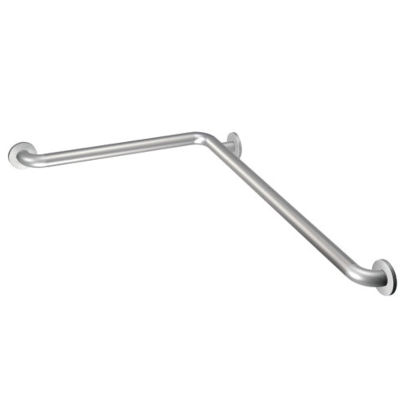 Moen L-Shaped Peened Grab Bar w/ SecureMount  24  x 48