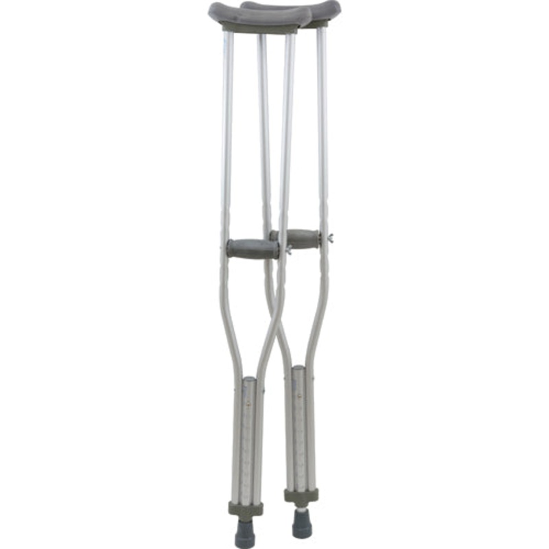 Aluminum Underarm Crutches Adult 5’2 -5’10   Pair