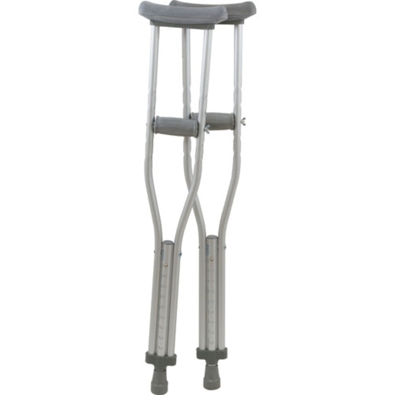 Aluminum Underarm Crutches Junior 4’6 -5’2   Case/8 Pair
