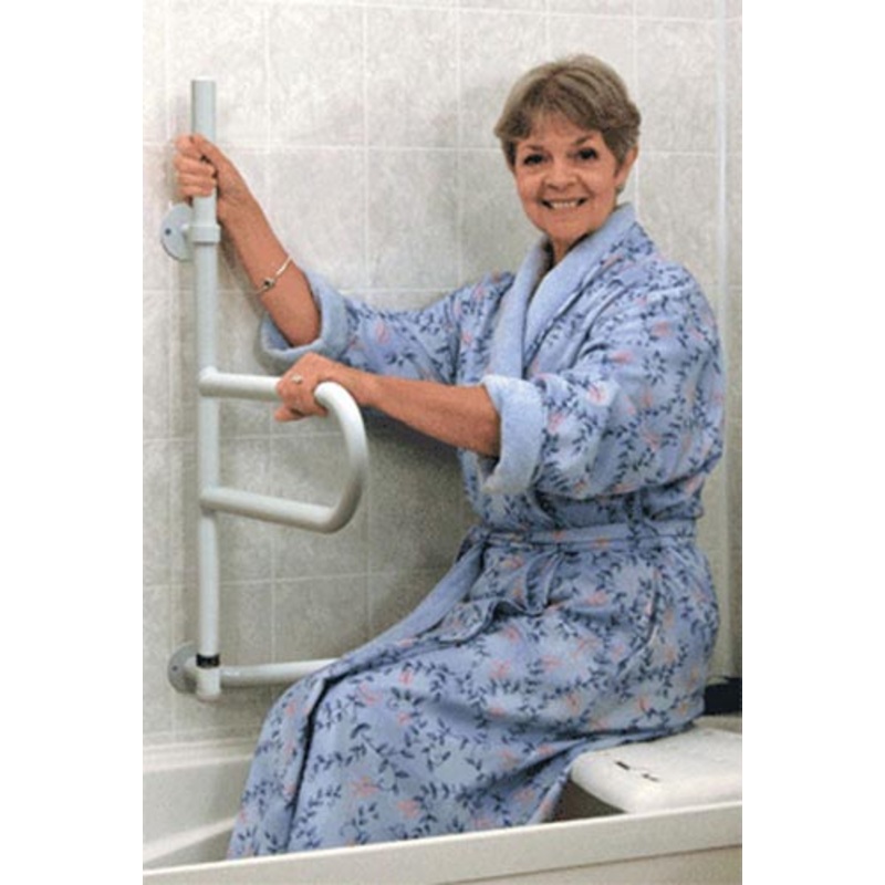 Dependa-Bar St/S White 18  Lower Grab Bar