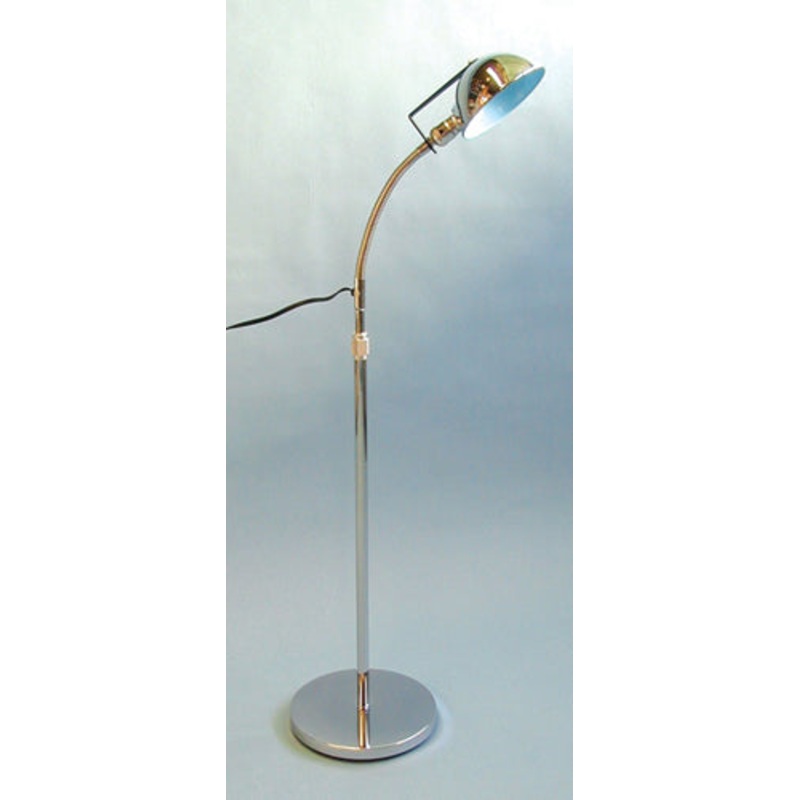 Gooseneck Exam Lamp- Chrome Base- 3 Prong Plug