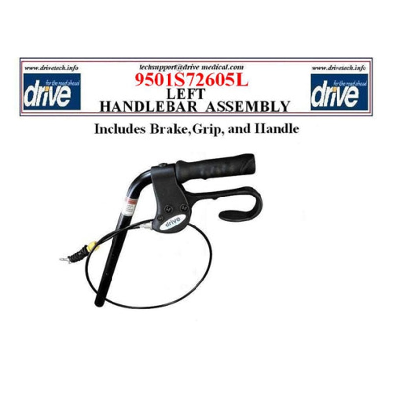 Full Brake Sys – 11043 Series Rollators incl Hand Grip  Left