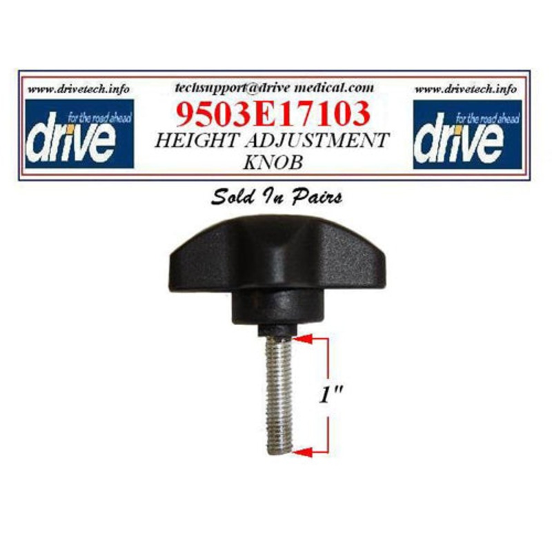 Knob only  Height Adjustment for 11048 series Rollators