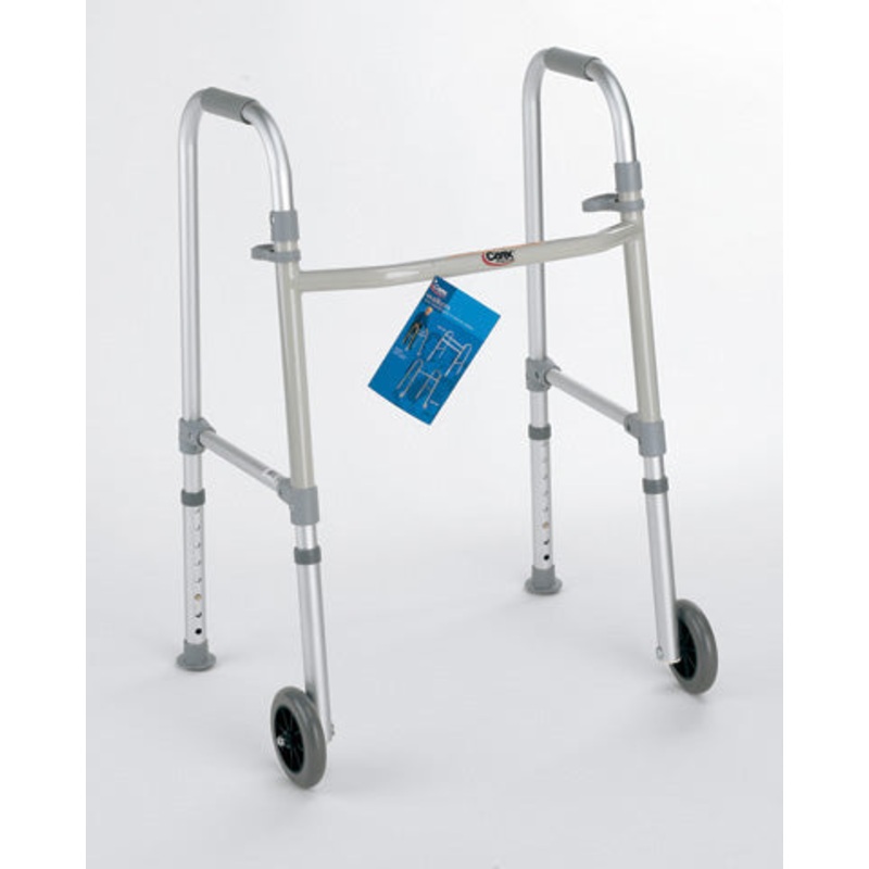 Walker  Dual Paddle  Folding w/ 5  Wheels & Glides
