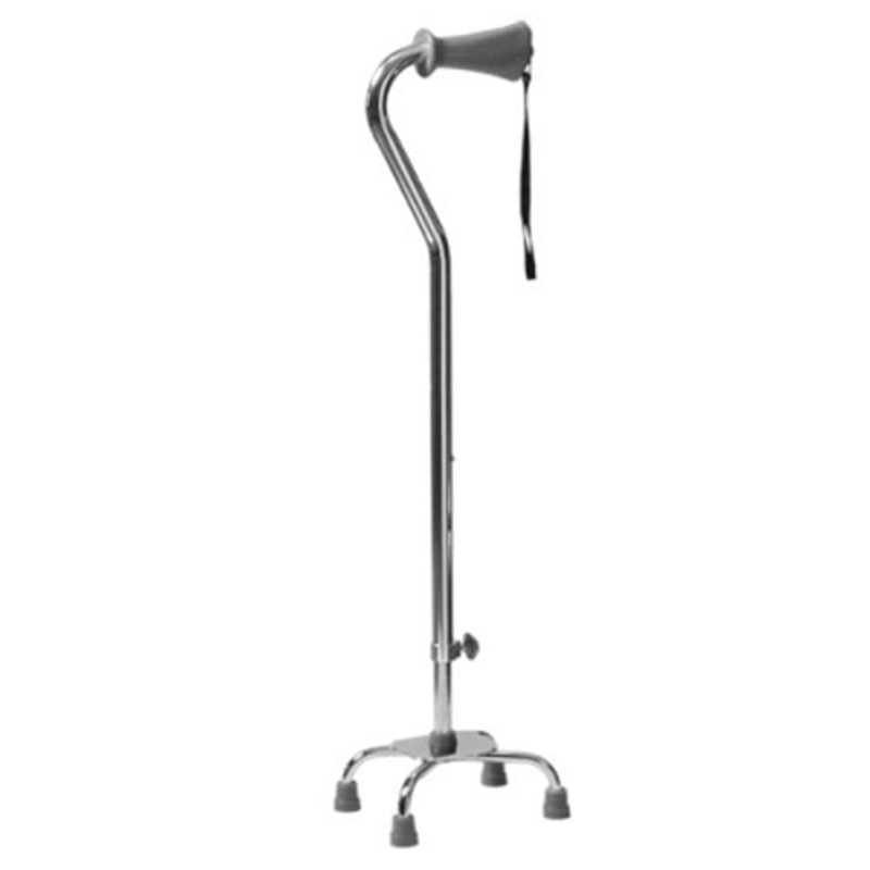 Lumex Quad Cane  Sm Base Aluminum Finish