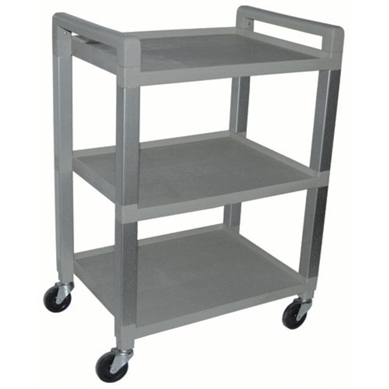 Polyurethane Utility Cart 3-Shelf W/Drawer